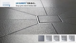 LUX ELEMENTS Product Design grates made of stainless steel [upl. by Ogir]