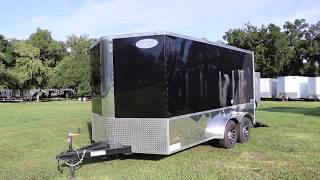 7x14 Continental Cargo  Enclosed Motorcycle Trailer [upl. by Arlyn]