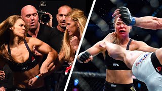 Ronda Rousey BEFORE amp AFTER Fighting Holly Holm [upl. by Akelahs]