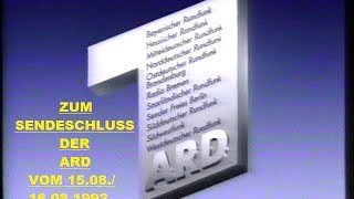 ZUM ARDSENDESCHLUSS  ZEN  PROGRAMMTAFELN  TESTBILD mit RADIO FRAGMENT 150816081992 [upl. by Urial357]