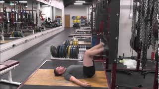 Bent Knee Banded Hamstring Kicks  Triphasic Training Speed Phase [upl. by Nerti]