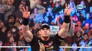 Entrada John Cena Regresa a WWE camino a Wrestlemania  WWE Raw Español Latino 06032023 [upl. by Afnin]