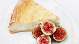 Lemonricotta cheesecake with figs amp lavender syrup [upl. by Bithia]