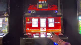 Playing the Amazing Hot Red Screen Slot Machine at Naskila Casino Livingston Tx [upl. by Yaf227]