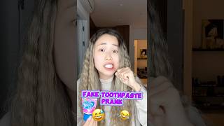 FAKE TOOTHPASTE PRANK shorts iribabyworld prank [upl. by Pearl]