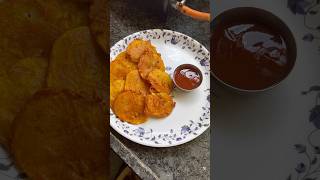 9100Aloo pakora shortsviral food shorts [upl. by Gearard]