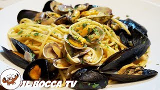 597  Spaghetti ai frutti di maree poi sulle spiagge chiare primo di mare tipico e delizioso [upl. by Elsinore]