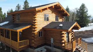 Log Home In Idaho Meadowlark’s Angel Chalet [upl. by Nelleus]