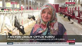 KADIN GİRİŞİMCİ 7 MİLYON LİRALIK ÇİFTLİK KURDU [upl. by Oidiple]