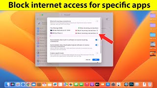 How to block app from internet mac [upl. by Anayra795]