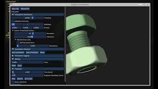 PrimalDual NonSmooth Friction for Rigid Body Animation Bolt Example Testings [upl. by Fasa]