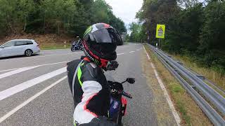 Kyffhäuser mit 220PS Aprilia RSV4 Factory mit CRASH [upl. by Adnwahsor]