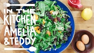 Easy Salad Recipe  In the Kitchen with Amelia amp Teddy [upl. by Reiners]