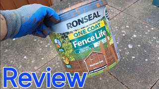 Ronseal  Medium Oak Fence Paint Review [upl. by Brownson]