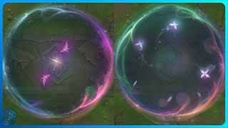 All Reused Animations in Faerie Court Lux Skin COMPARISON [upl. by Sirrap]