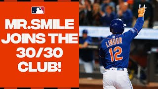 Francisco Lindor hits the joins the 3030 club by hitting TWO homers [upl. by Cloe]