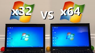 Windows 32bit vs 64bit  Speed Test [upl. by Enier]