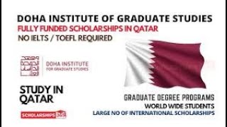 Doha Institute Graduate Scholarship 2025 in Qatar without IELTS  Fully Funded [upl. by Wetzel506]