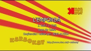 LEmpordà  SOPA DE CABRA  Karaoke en català  KARAOKAT [upl. by Yole]