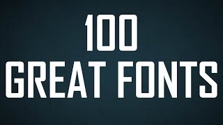 100 Great Fonts [upl. by Neersan]