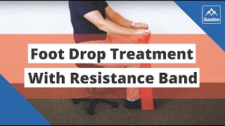 Foot Drop Treatment with Resistance Band  For Walking Gait and Function [upl. by Lough]