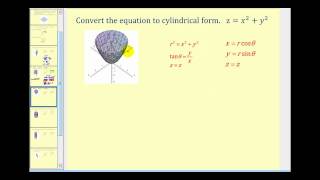 Converting Between Cylindrical and Rectangular Equations [upl. by Katushka]