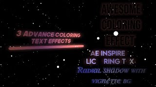 3 Advance text coloring effects  Alight motion tutorial 23 [upl. by Nikkie]