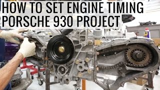 How to Set Engine Timing and Long Block Assembly  Porsche 930 Project  EP06 [upl. by Ellicott]