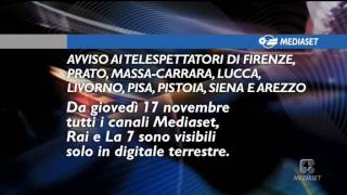 Avviso Decoder Digitale Terrestre Mediaset Rai La7 [upl. by Kassity]