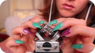 ASMR Delicate Zoom H5 Relaxation Nail Tapping Gel Fingertips Cotton Brushing White Noise 😴 [upl. by Eillod]