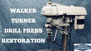 How to Restore a Drill Press  Tool Restoration  Vintage Walker Turner 900 Series 15quot [upl. by Komarek]