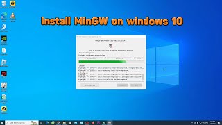 How to download MinGW w64 installation on Windows 10 [upl. by Ealasaid382]