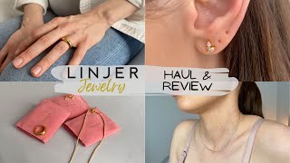 Linjer Jewelry Haul and Review  Ring earrings and necklace  Best Affordable Jewelry [upl. by Kippie]