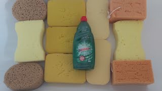 ASMR Soapy Sponge Squeezing 💦🧽 Full Bottle Original Green Dish Soap in Bath Timelapse🛁 💦🧽 [upl. by Xuagram]