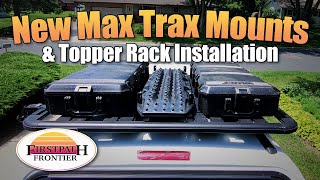 Installing new Max Trax mounts and my Rhino platform onto my Leer topper maxtrax rhinorack leer [upl. by Iglesias265]