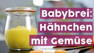 DIY Babybrei aus Kartoffeln Möhren und Hähnchen [upl. by Noevart722]