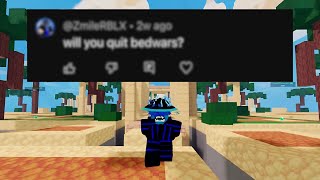 1k SUBS QampA Roblox Bedwars [upl. by Ordnasil]