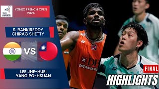 RankireddyShetty IND vs Lee Yang TPE  F  Frence Open 2024 [upl. by Adnilemreh]