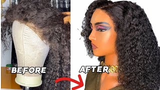 Do this to revive your old curly wig and refill your bald frontal well detailed beginners friendly [upl. by Tecla]