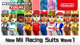 Mario Kart Tour  Mii Racing Suits Wave 1 [upl. by Casimir]