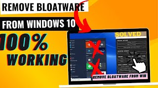 How to Remove Bloatware From Windows 10  Windows 10 Debloater [upl. by Ceil662]