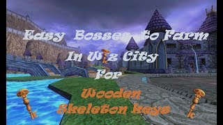 wizard101 Easy Bosses to Farm for Wooden Skeleton Keys [upl. by Notsej]