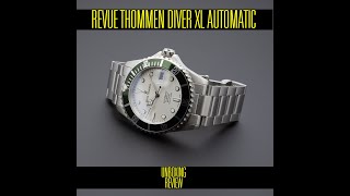 Revue Thommen Diver XL Automatic Green 175712124 Swiss Watch  Unboxing e Review  Valjoux Relogios [upl. by Ahseina]