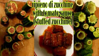 Ripieno di zucchine with tomato sauce stuffed zucchine [upl. by Maxy]