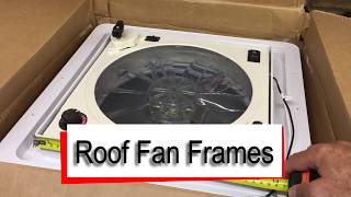 Mercedes Sprinter Camper Conversion  Roof Fan Frames [upl. by Cila]