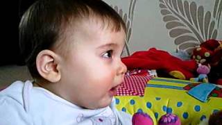 Mesmerized baby watching Teletubbies [upl. by Ullund670]