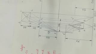 Perspective Projection  Square Pyramid  Drawing Sheet Shown  Unit 5 Engineering Graphics [upl. by Desdemona]