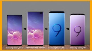 Galaxy S10e vs Galaxy S10 Plus vs Galaxy S9 vs Galaxy S9 Specs Reviev [upl. by Lirva904]