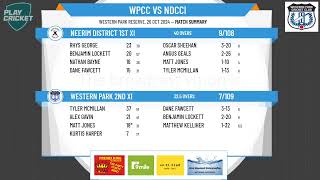 WESTERN PARK 2nd XI v NEERIM DISTRICT 1st XI [upl. by Annis]