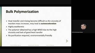 Autoacceleration in bulk polymerization [upl. by Nwadahs]